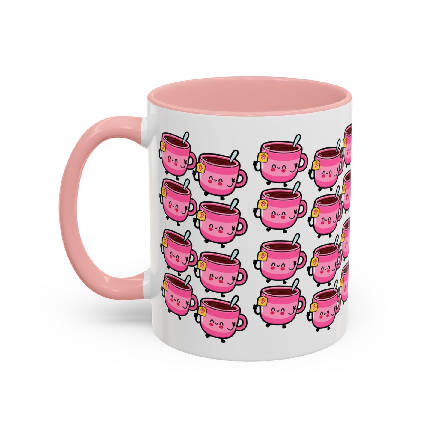 Mug - Cute Pink Coffee Character Design - 11oz/15oz