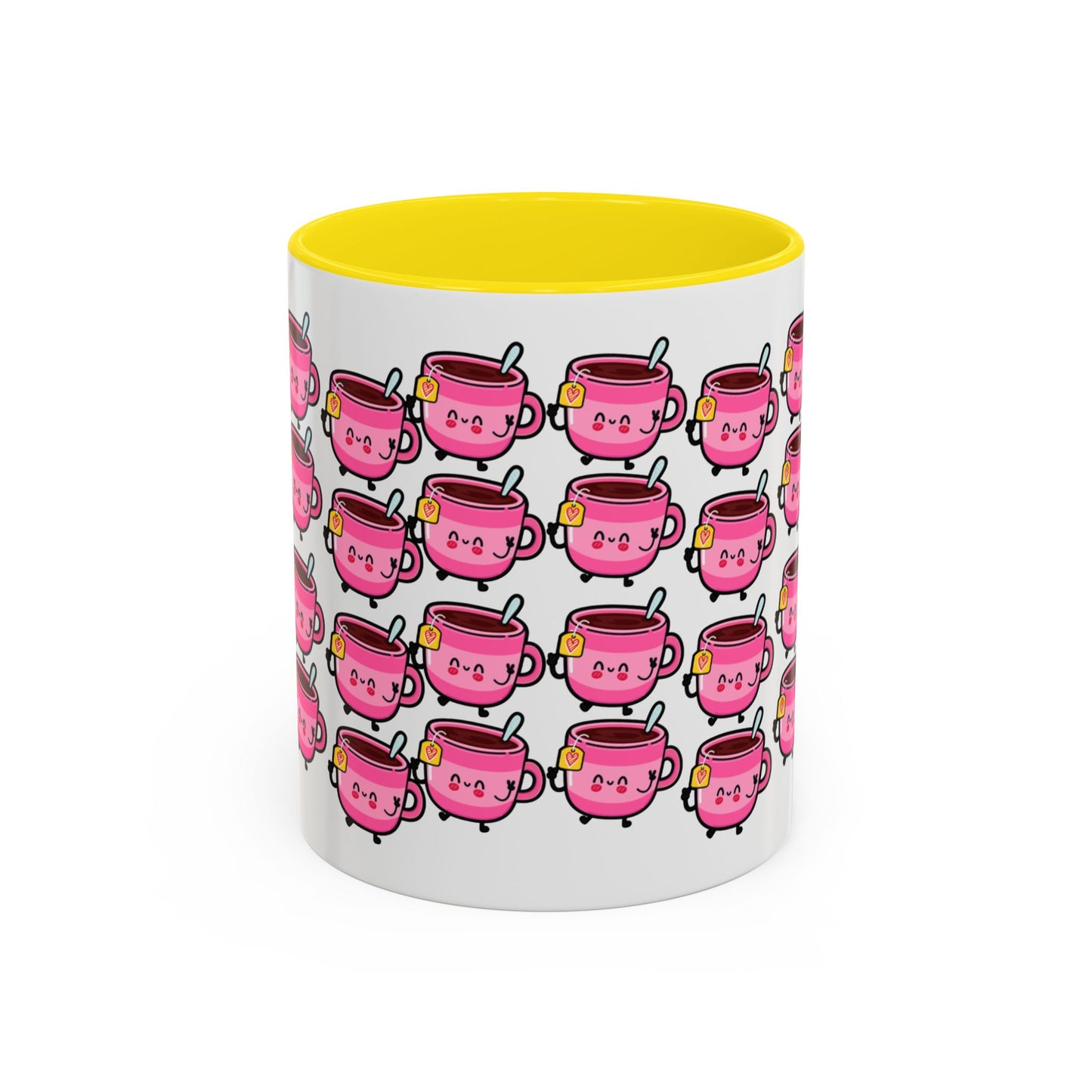 Mug - Cute Pink Coffee Character Design - 11oz/15oz