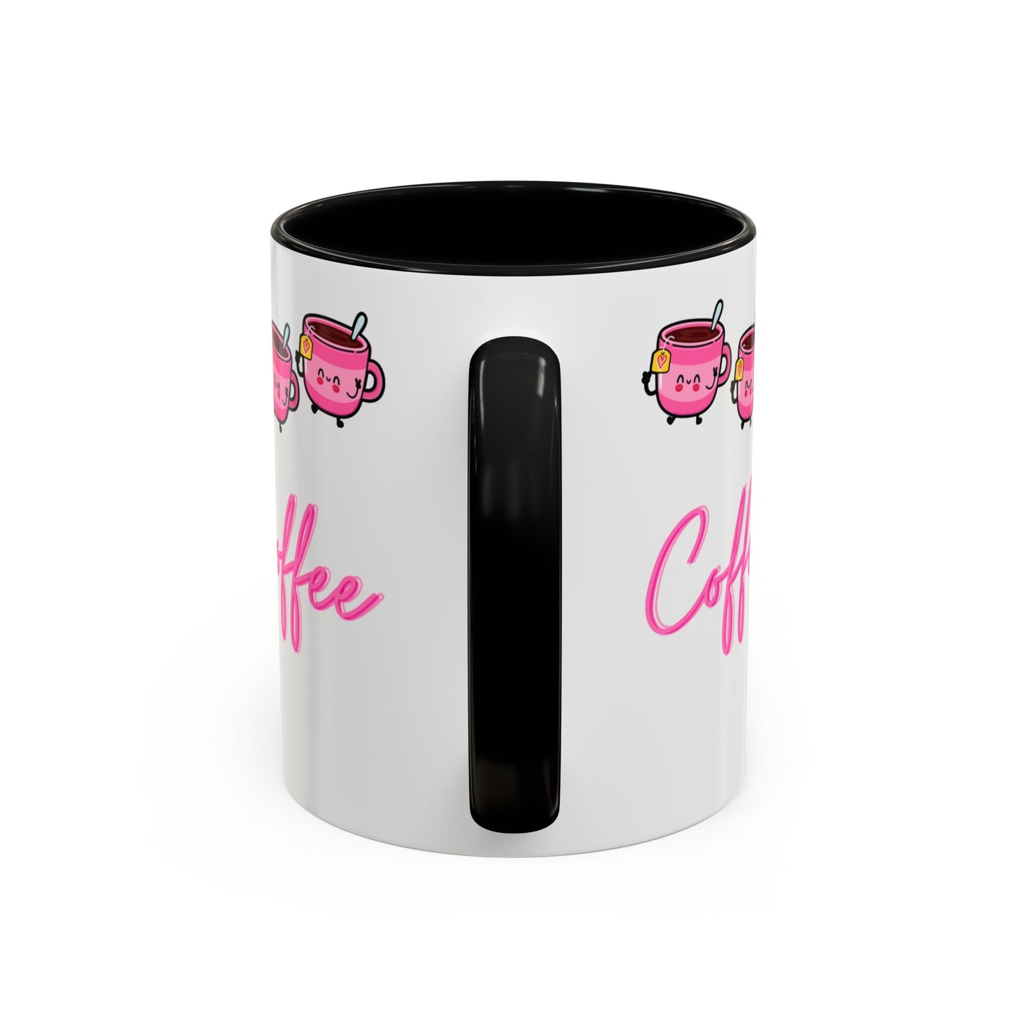 Pink happy Coffee Mug (11, 15oz)