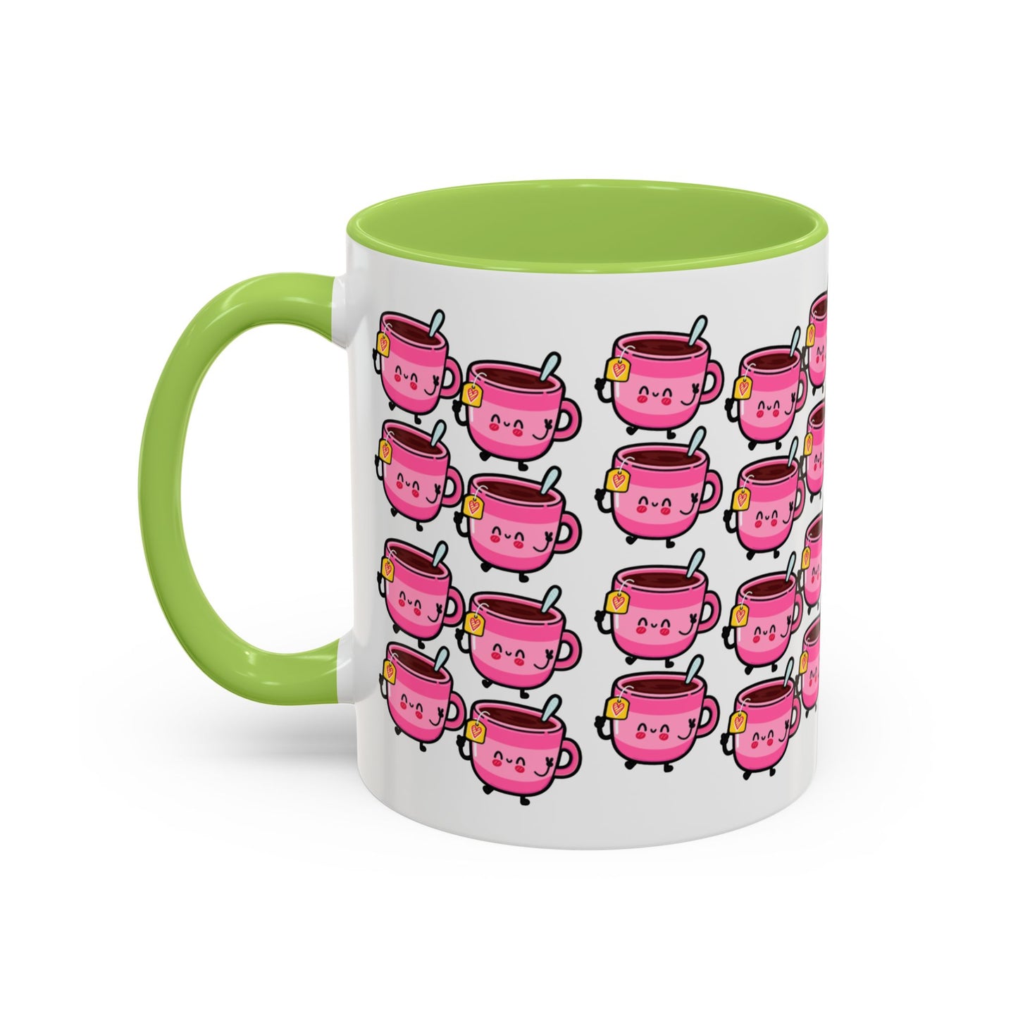 Mug - Cute Pink Coffee Character Design - 11oz/15oz