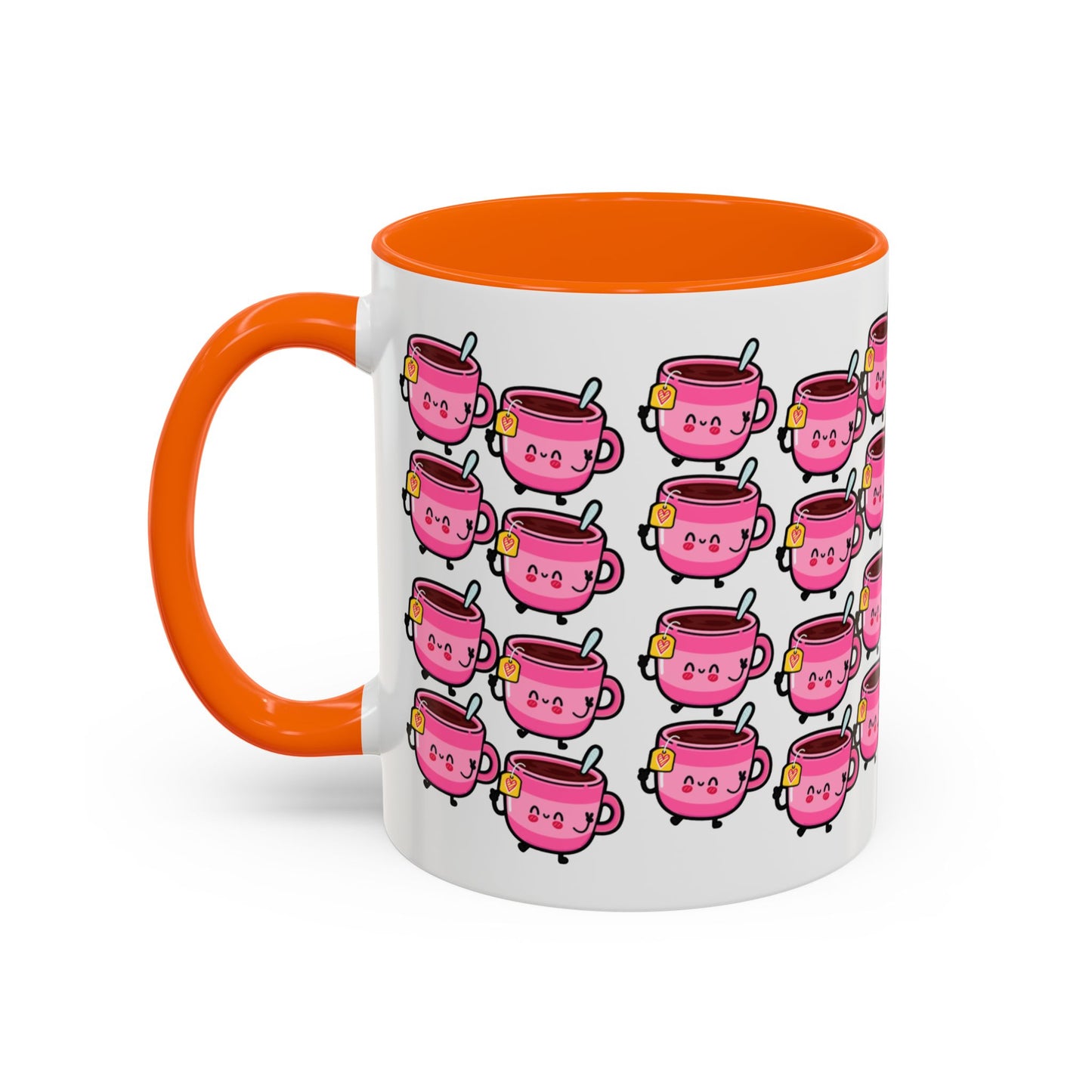 Mug - Cute Pink Coffee Character Design - 11oz/15oz