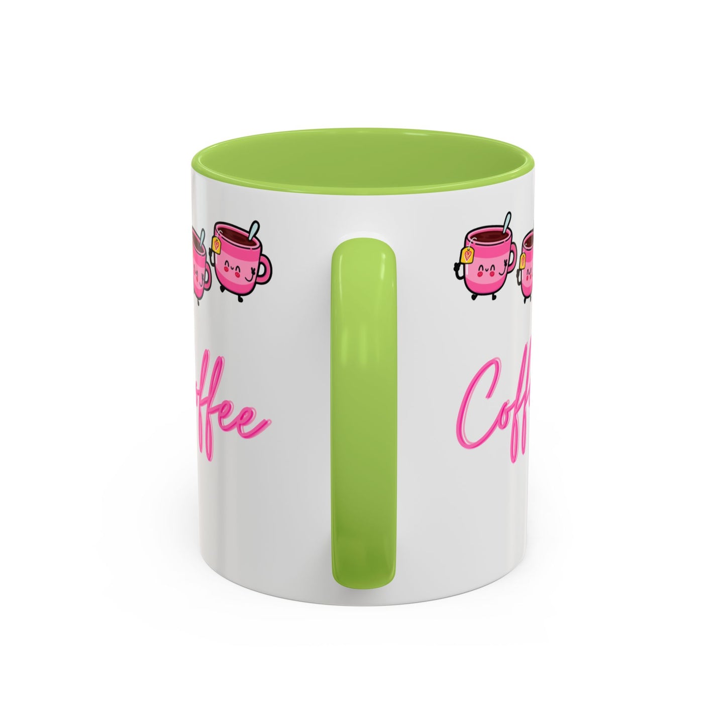 Pink happy Coffee Mug (11, 15oz)