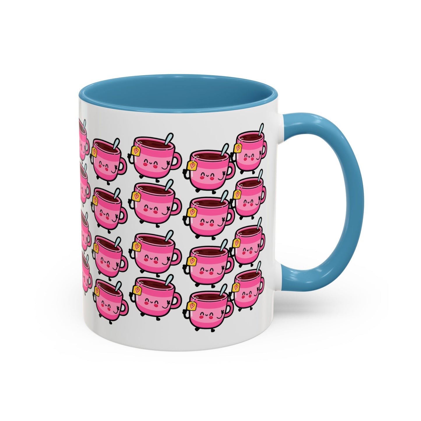 Mug - Cute Pink Coffee Character Design - 11oz/15oz