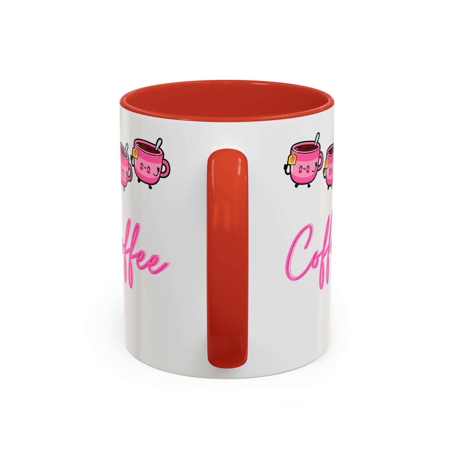 Pink happy Coffee Mug (11, 15oz)