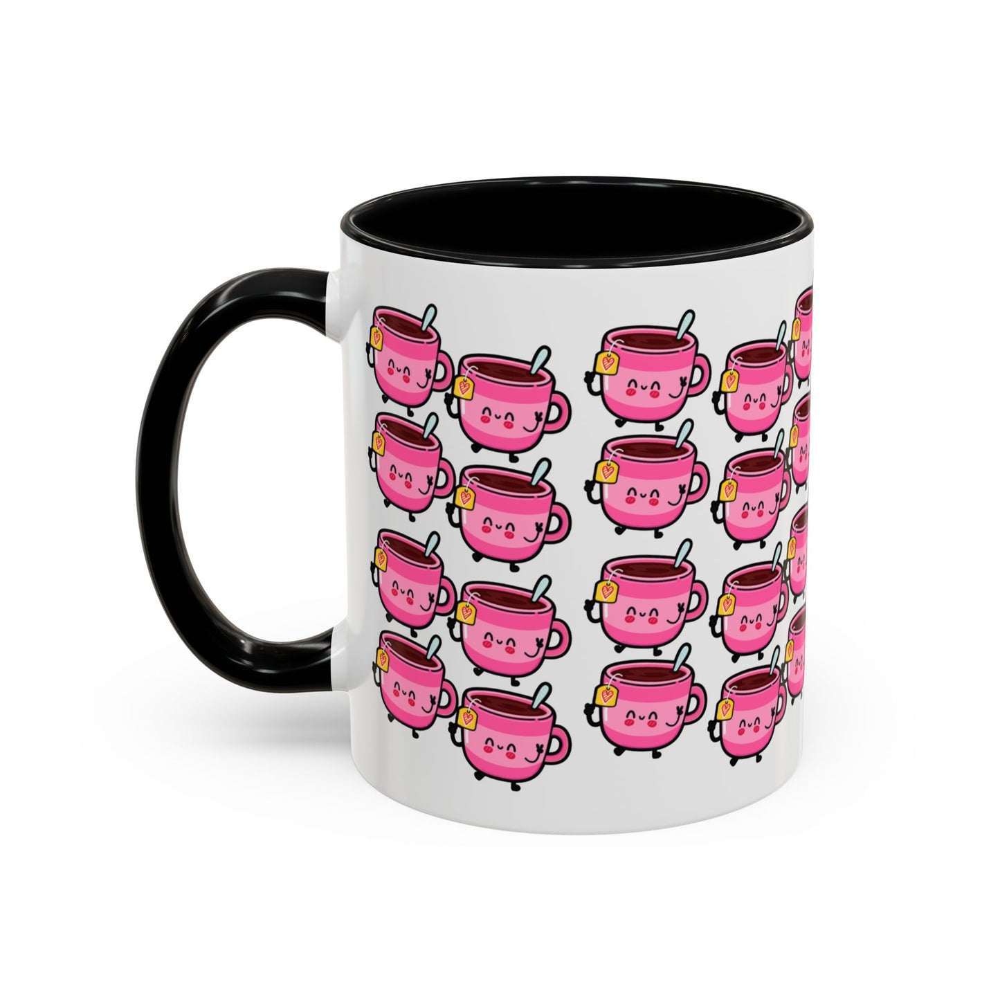 Mug - Cute Pink Coffee Character Design - 11oz/15oz