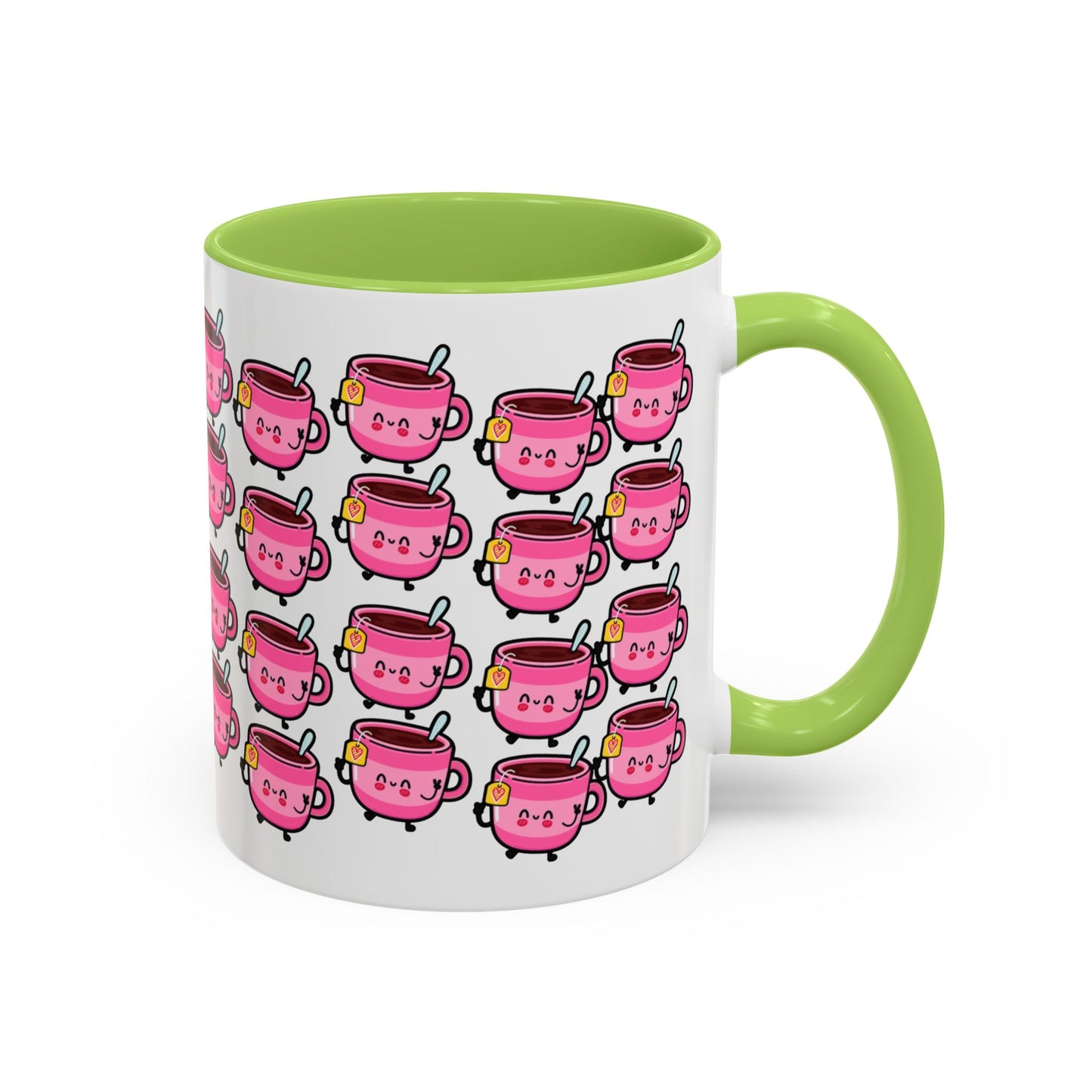 Mug - Cute Pink Coffee Character Design - 11oz/15oz