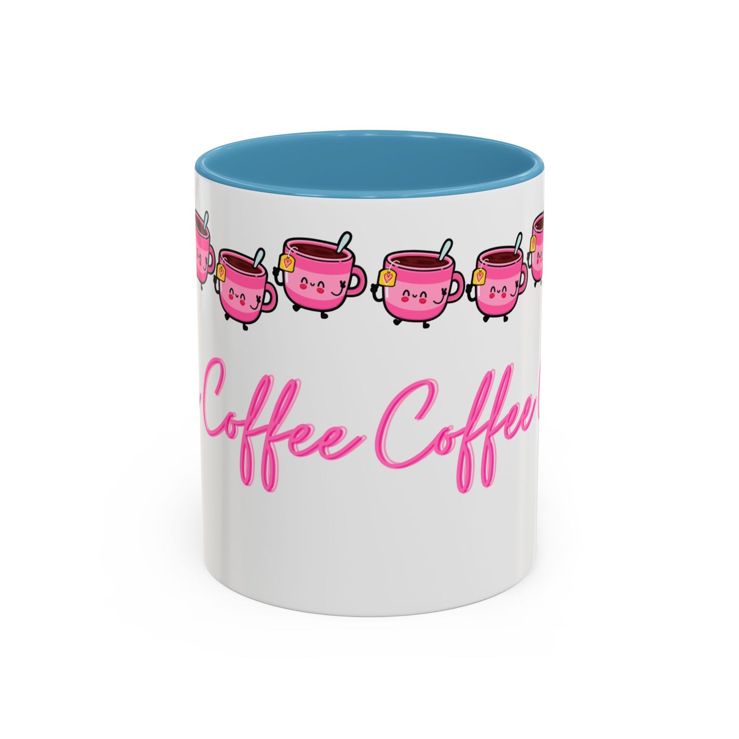 Pink happy Coffee Mug (11, 15oz)