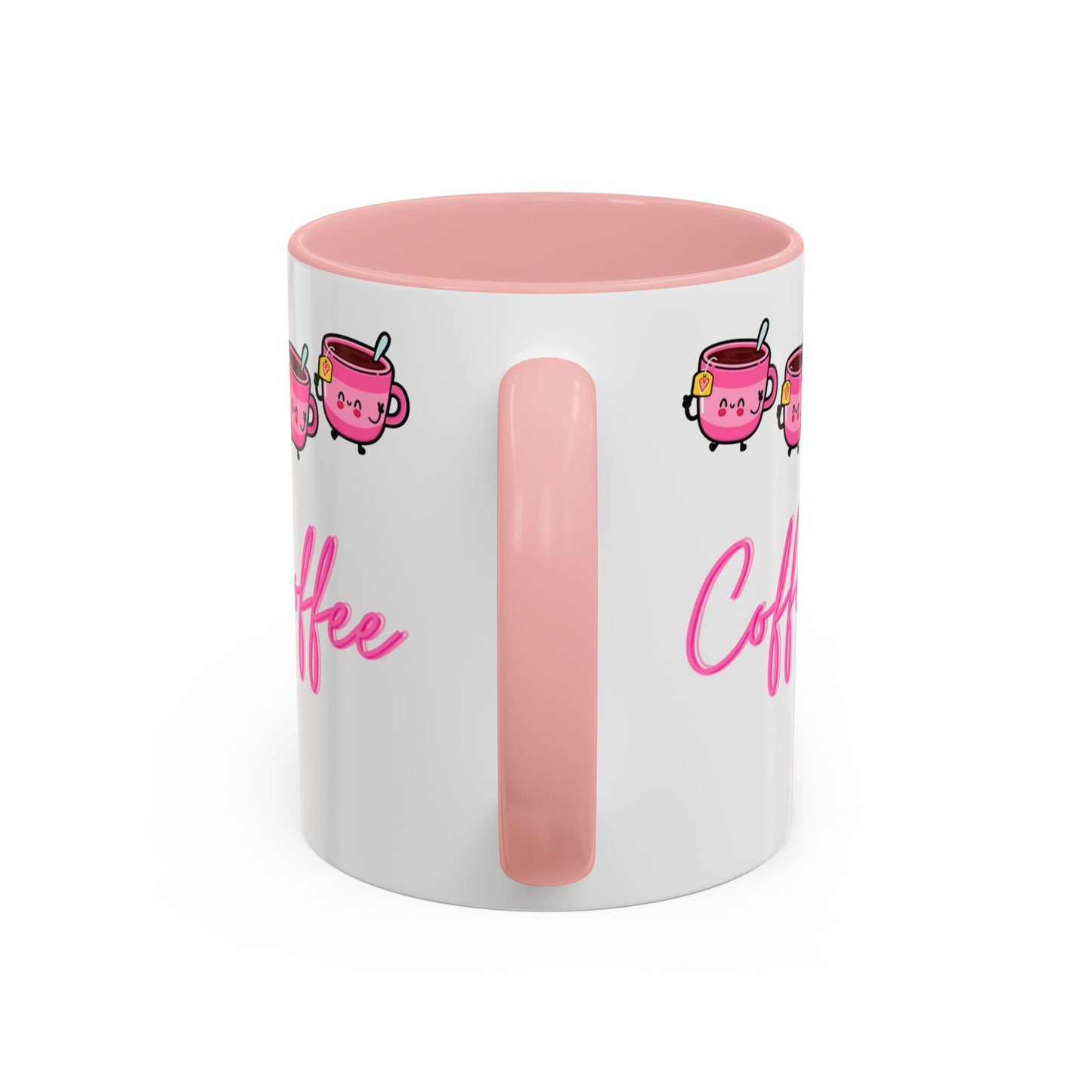 Pink happy Coffee Mug (11, 15oz)