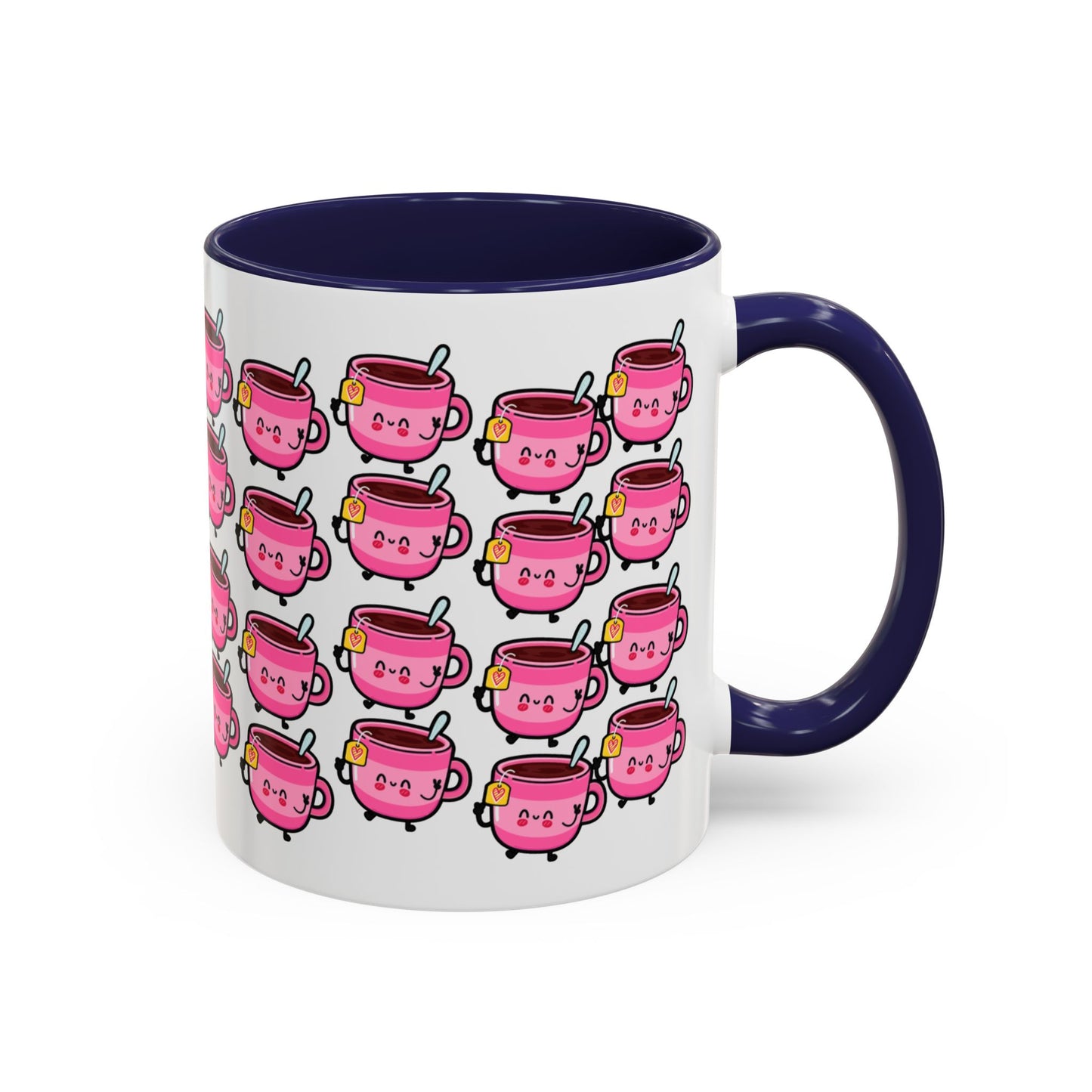 Mug - Cute Pink Coffee Character Design - 11oz/15oz