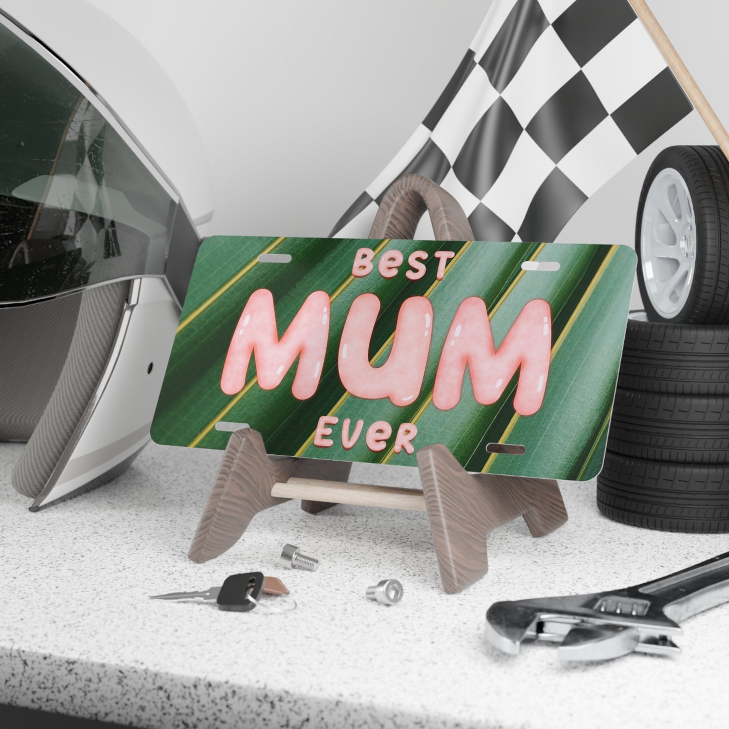 Licence Plate - Best Mum Ever | Mother’s Day | Gift | Car | Desk | Pink | Idea