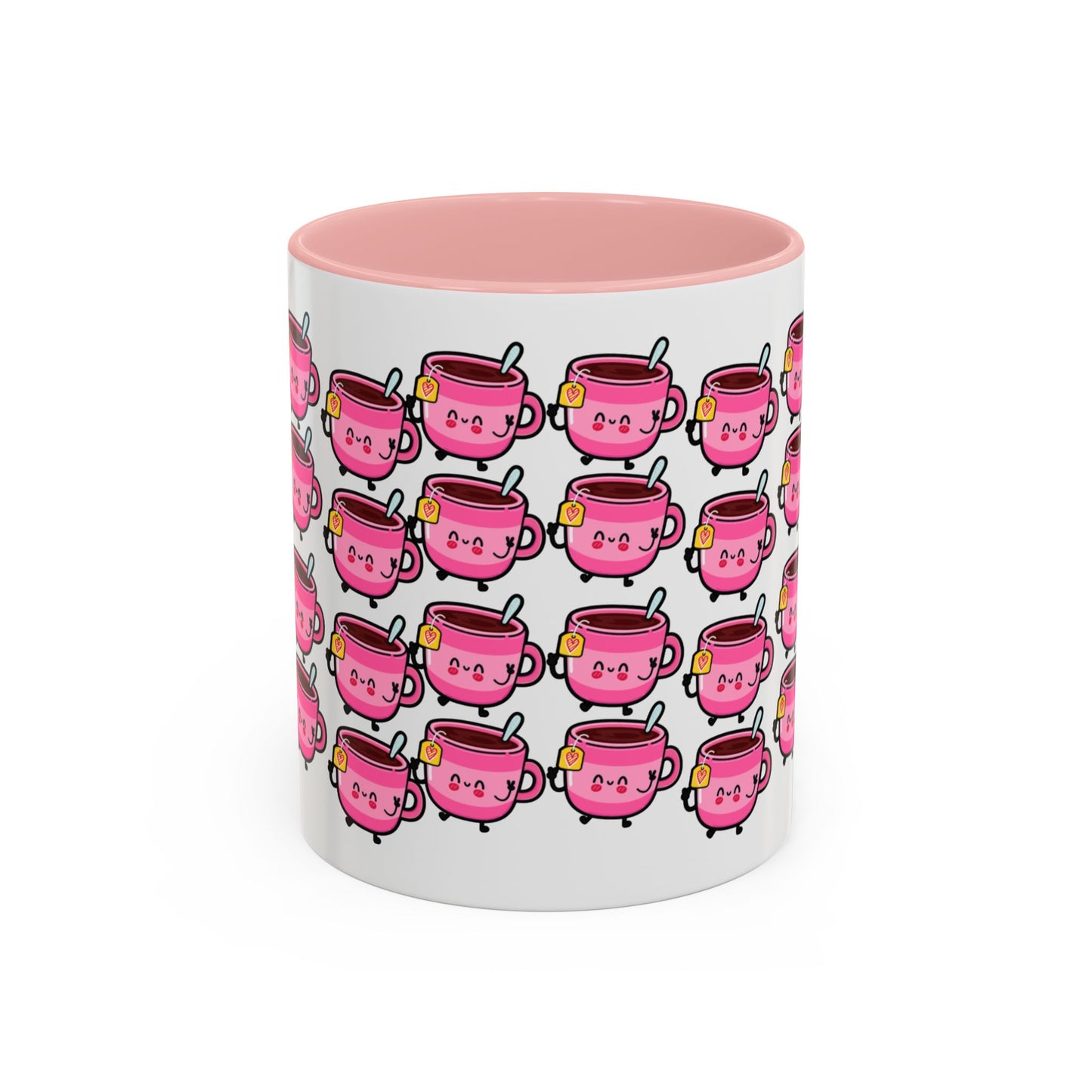 Mug - Cute Pink Coffee Character Design - 11oz/15oz