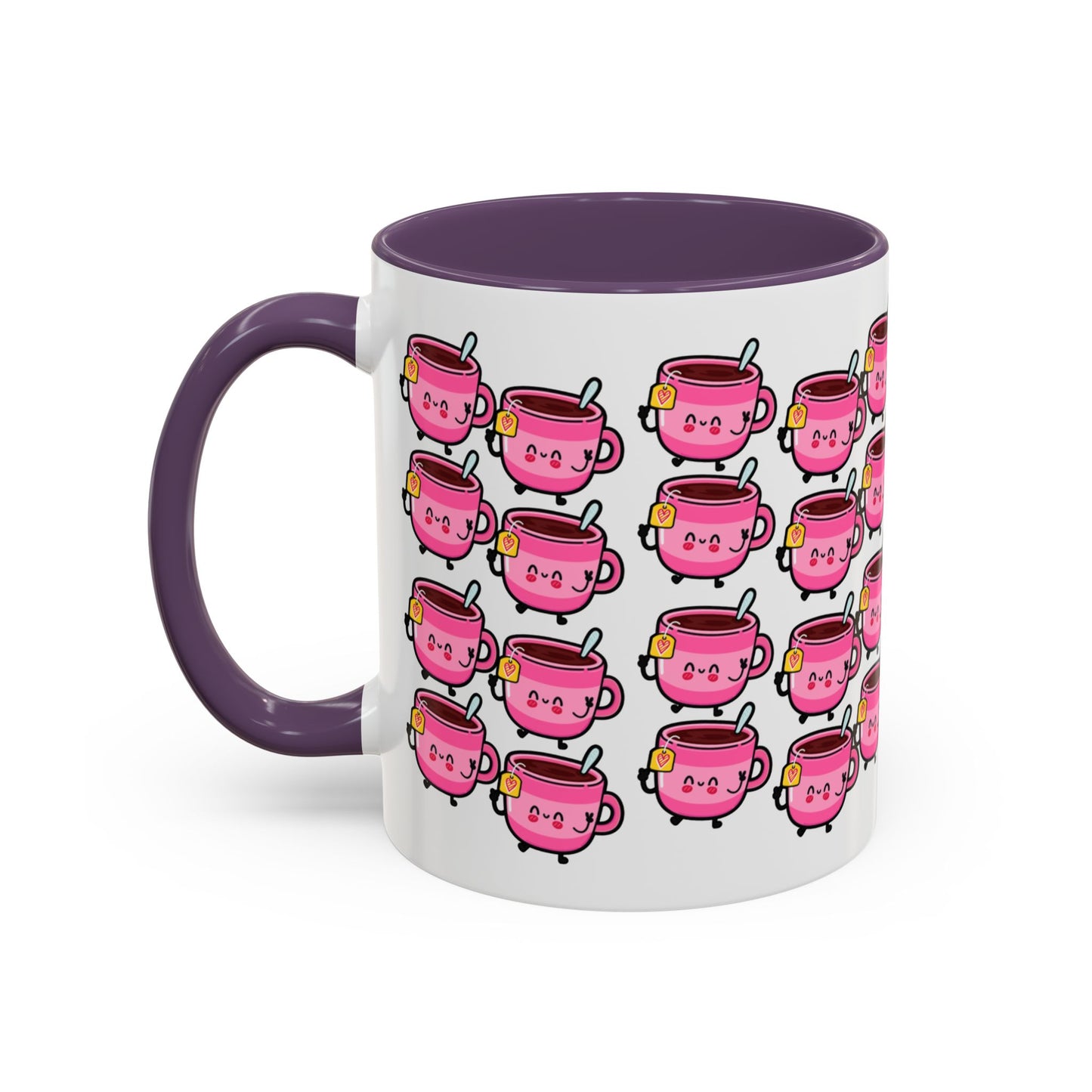 Mug - Cute Pink Coffee Character Design - 11oz/15oz