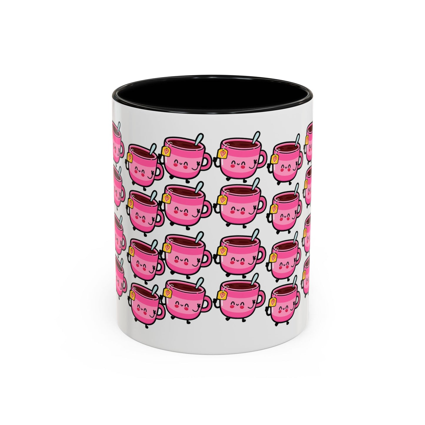 Mug - Cute Pink Coffee Character Design - 11oz/15oz