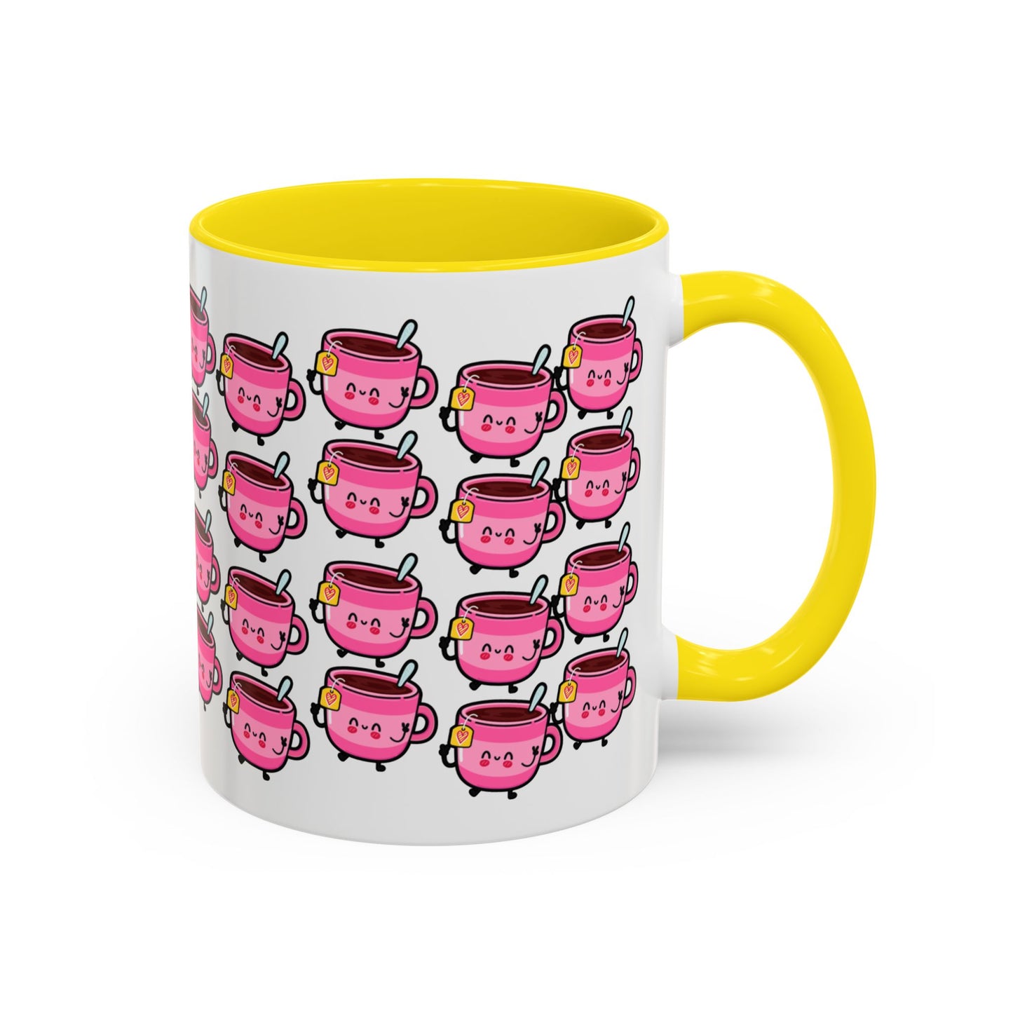 Mug - Cute Pink Coffee Character Design - 11oz/15oz