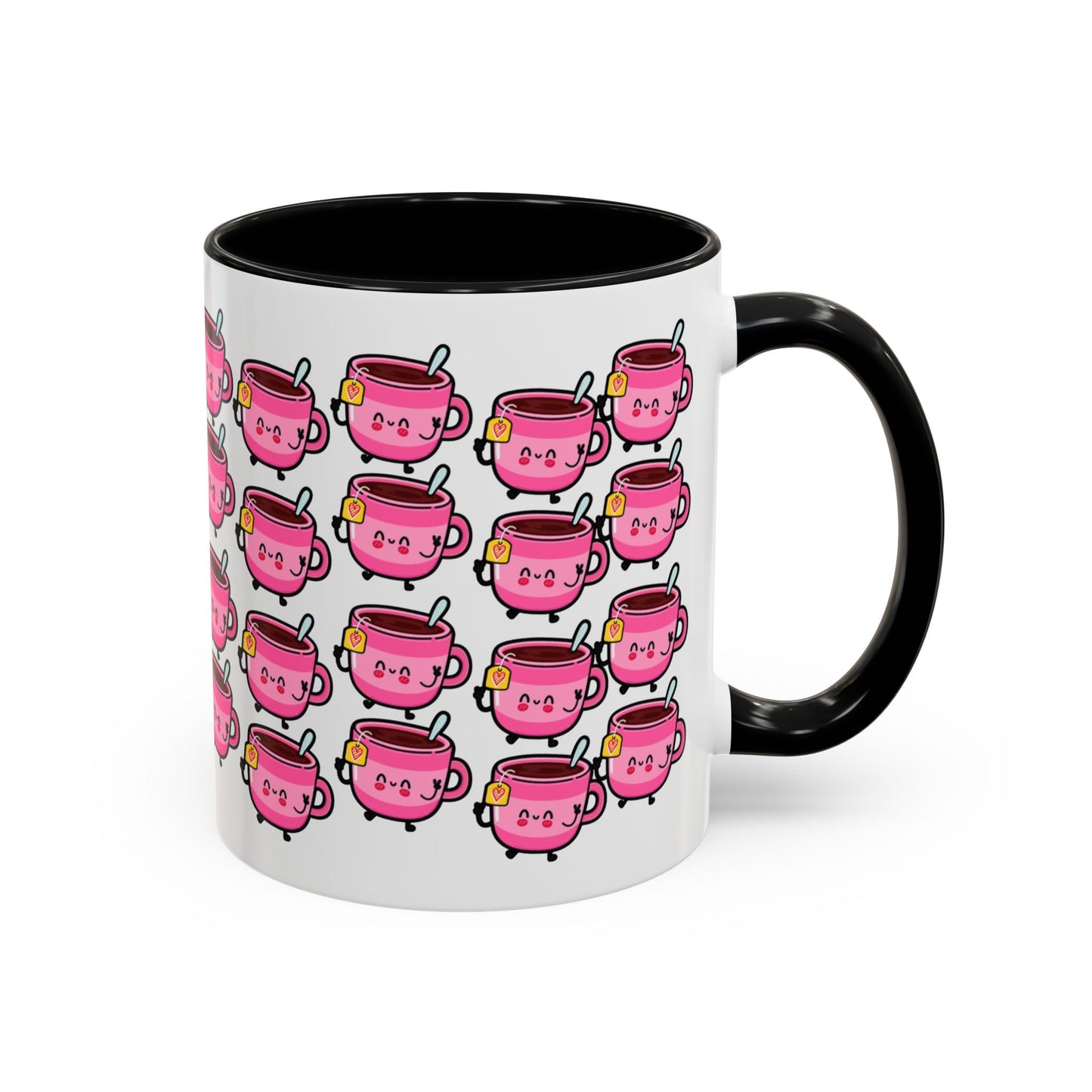 Mug - Cute Pink Coffee Character Design - 11oz/15oz