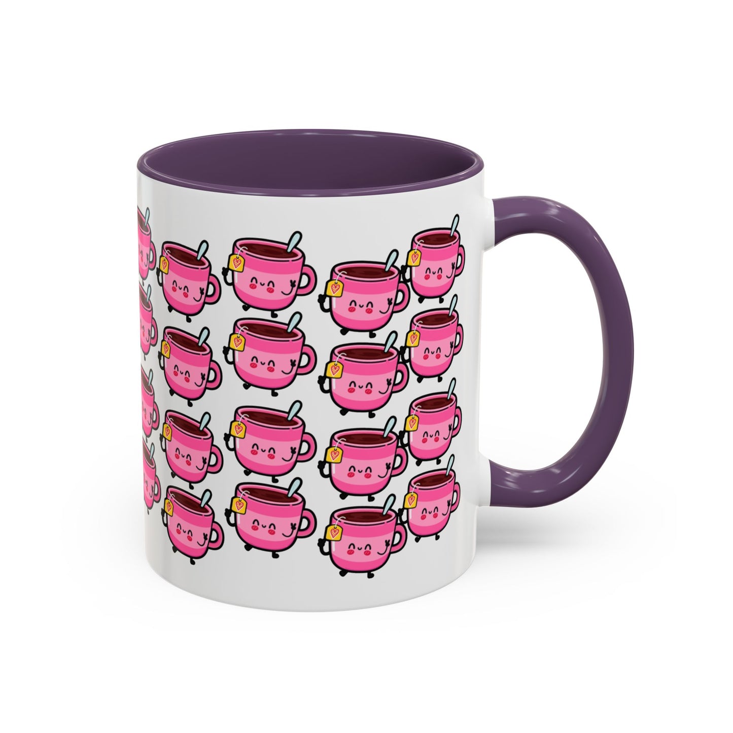 Mug - Cute Pink Coffee Character Design - 11oz/15oz